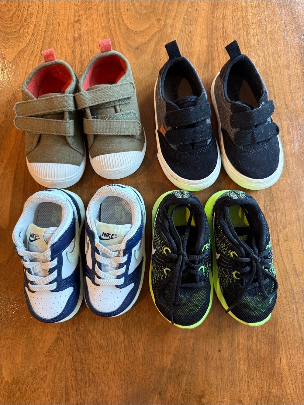 Toddler boy shoe bundle, sizes 4.5-5, NIKE, OLD NAVY, JUMPING BEANS